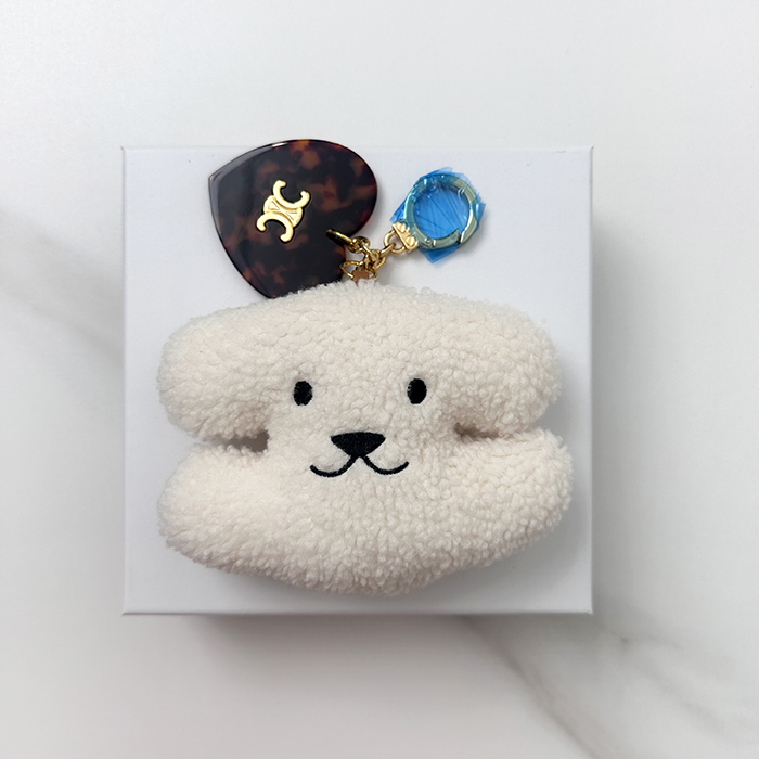 セリーヌ トリオンフ 폼폼 キーリング - Triomphe PomPom Key - acc6932x