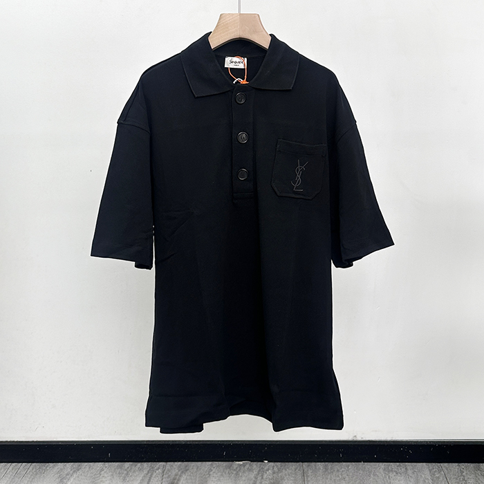 サンローラン メンズ ポロ 半袖Tシャツ - Saint laurent Polo- ysc13406x
