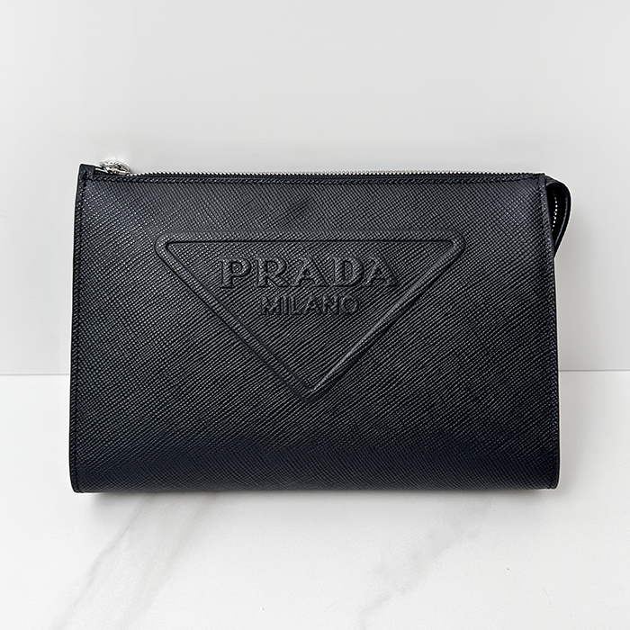 プラダ メンズ LOGO エンボス加工 ストラップ クラッチバッグ 2VF039 - Embossed Strap - prb13670x