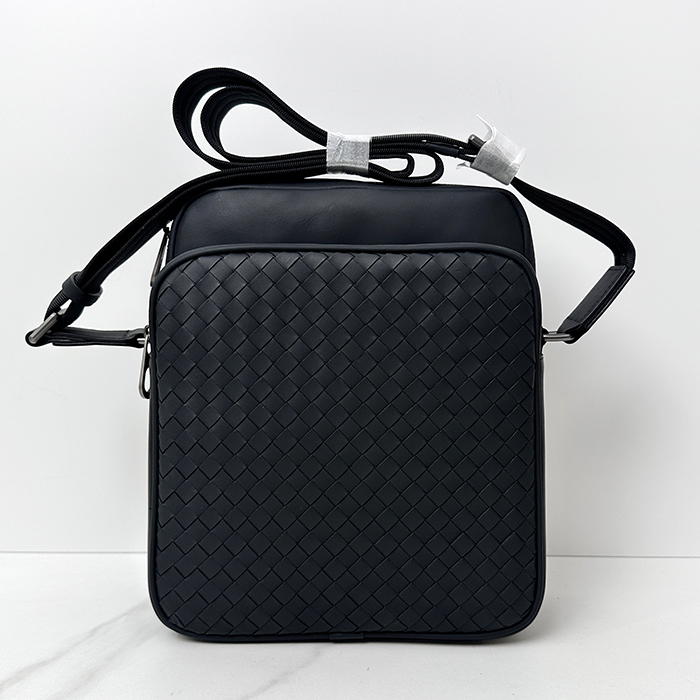 Bag,27cm - ボッテガヴェネタレザーブラック メンズ クロスバッグ ,BVB0126,27cm