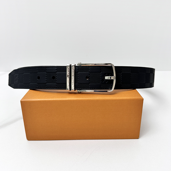   Belt,3.5cm,LOUBT0210 - ルイヴィトンメンズレザーベルト,3.5cm,ブラック