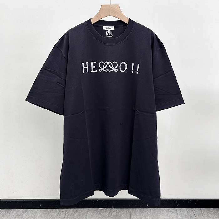 ロエベ メンズ ラウンドネック半袖Tシャツ - Round- loc13430x