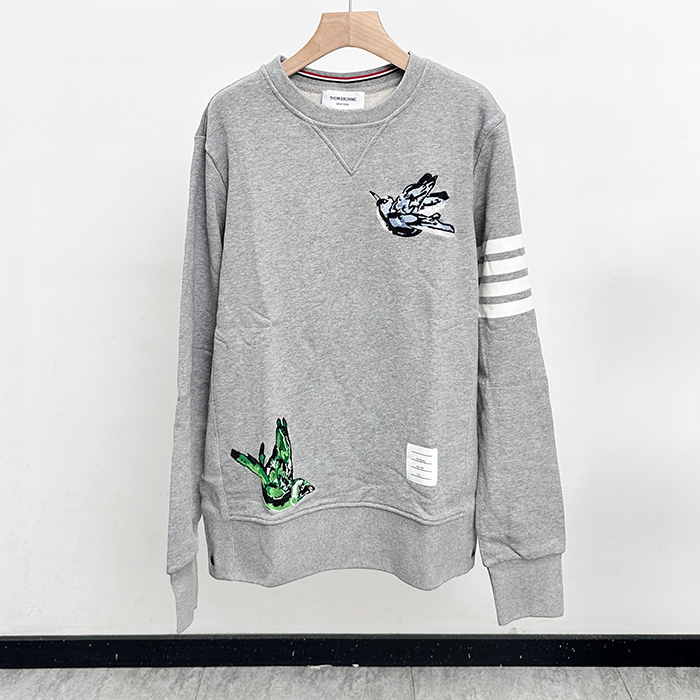 トムブラウン メンズ ラウンドネックスウェット -  - thc12290x