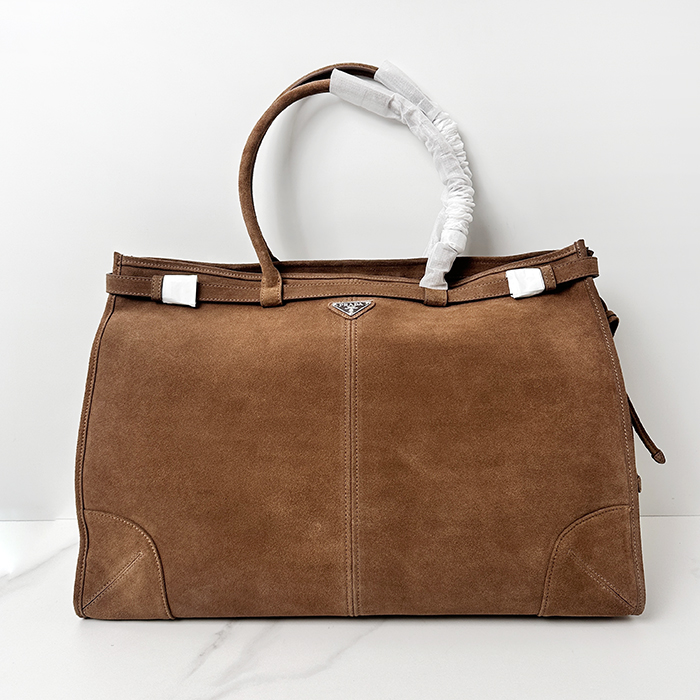 プラダ レディース スエード トートバッグ 2VG128 -  Suede - prb10110x