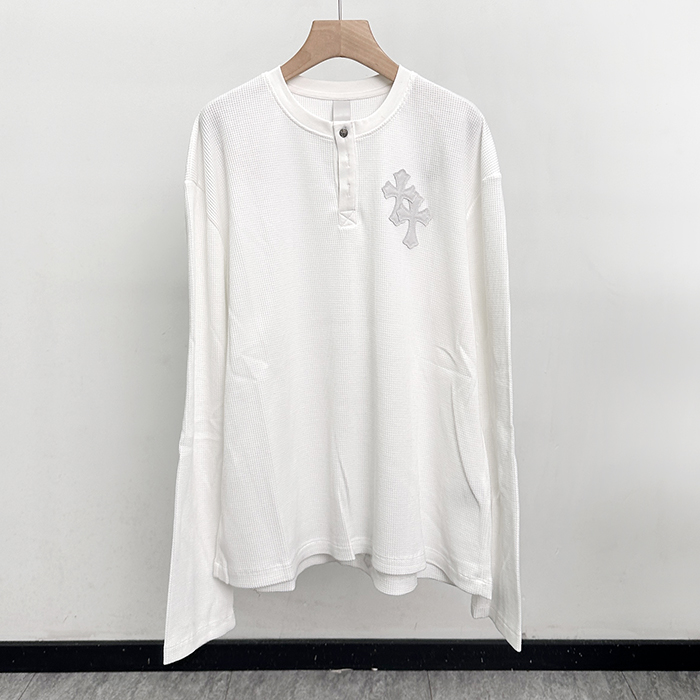 クロムハーツ メンズ ラウンドネック長袖Tシャツ -  Round- chc13372x