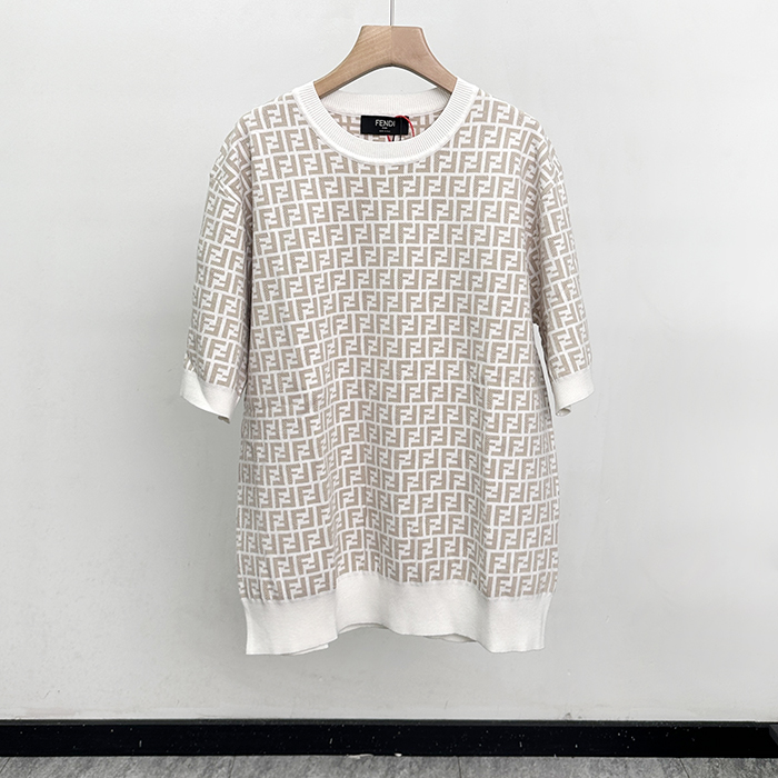 フェンディ メンズ ラウンドネック半袖Tシャツ - Round- fec12846x