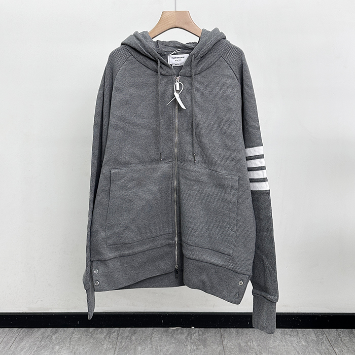 トムブラウン メンズ カジュアル グレー フーディーTシャツ - Gray  - tom0634x