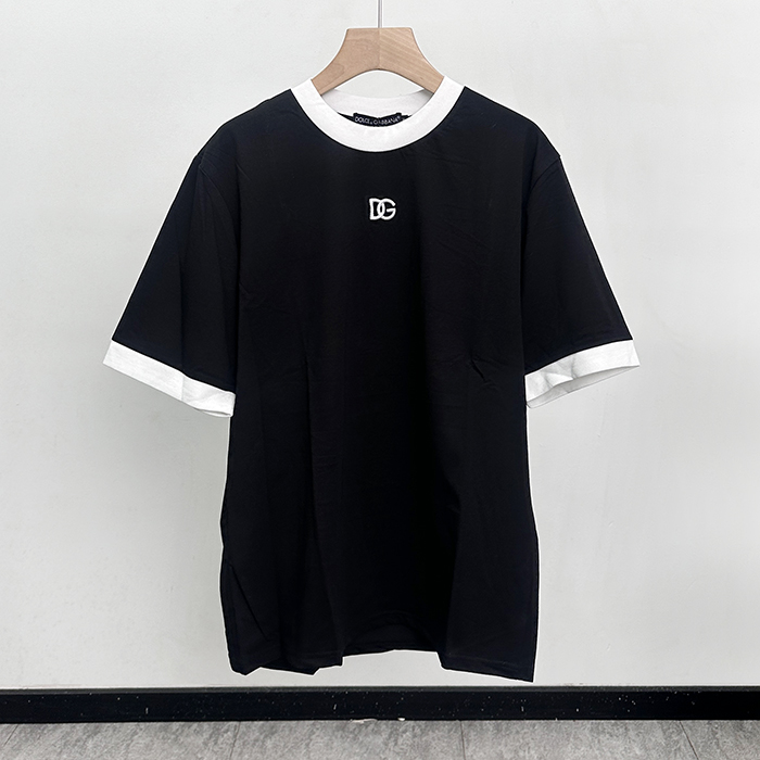 ディーアンドジー メンズ ラウンドネック半袖Tシャツ -  Round- doc13385x