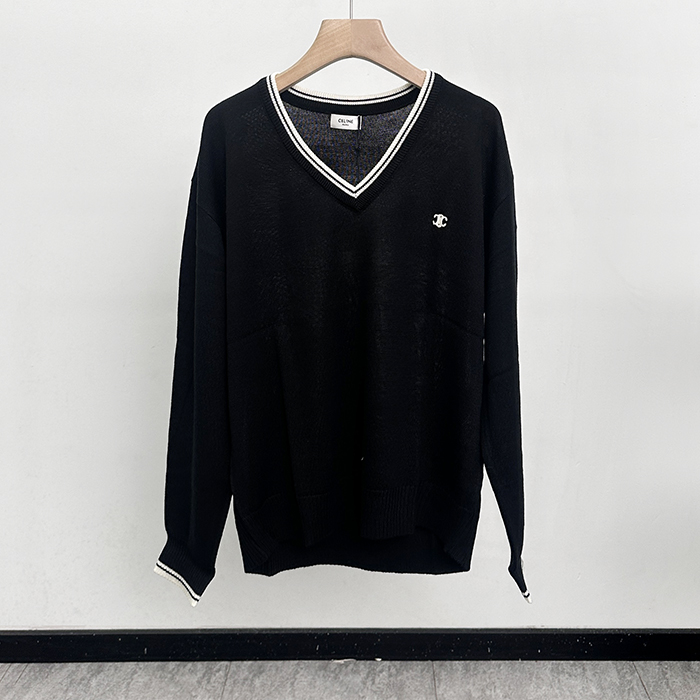 セリーヌ メンズ Vネック セーター -  er - cec13390x
