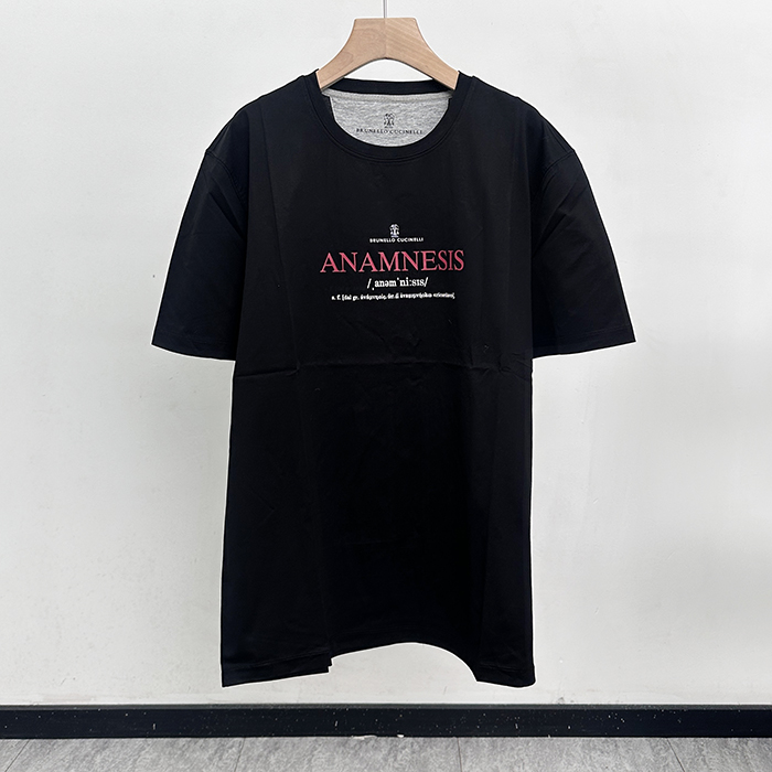 ブルネロクチネリ メンズ ラウンドネックTシャツ -  Cucinelli Round- brc13259x